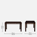 Foster Sheesham Wood 4 Seater Dining Set - front_view