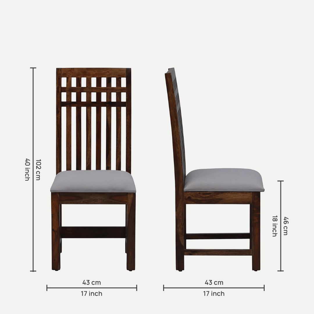 Foster Sheesham Wood 4 Seater Dining Set