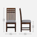 Foster Sheesham Wood 4 Seater Dining Set - top_view