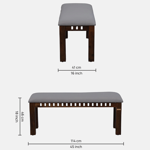 Foster Sheesham Wood 4 Seater Dining Set