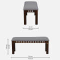 Foster Sheesham Wood 4 Seater Dining Set - rear_view