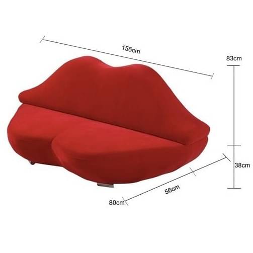 Valentine Lips 2-Seater Sofa