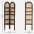 Sheesham Wood Rattan Display Shelf - rear_view
