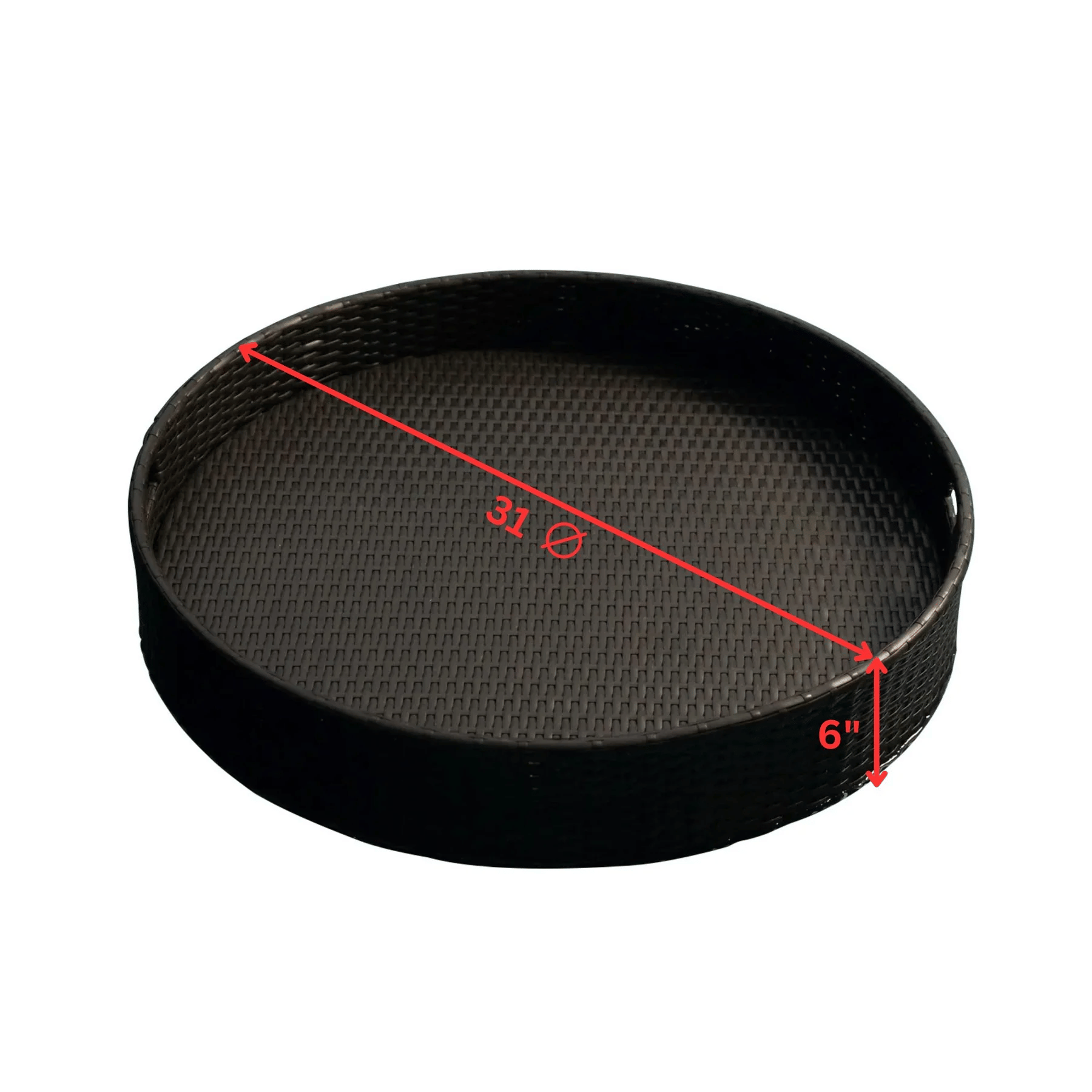 Enciso Luxury Floating Serving Tray (Round) - front_view