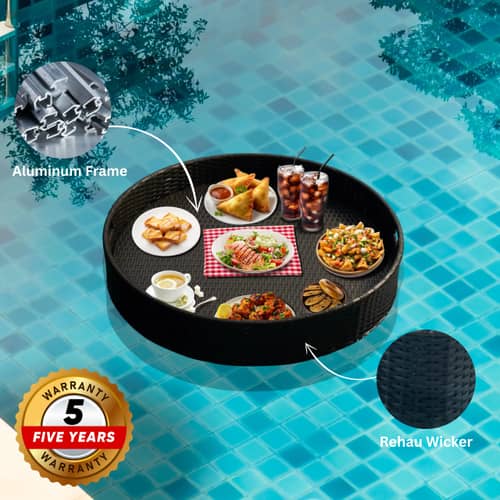 Enciso Luxury Floating Serving Tray (Round)