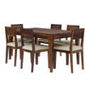 Sheesham Wood 6 Seater Dining Set - top_view