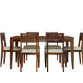 Sheesham Wood 6 Seater Dining Set - rear_view