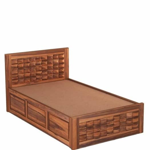 Diamond Sheesham Wood Single Bed