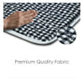 Premium Foldable Mattress for Floor, Portable Soft Foam Slim Mattress (Black, 72"X36"X1") - rear_view