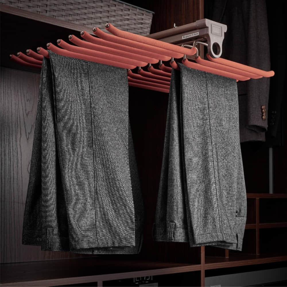 Memphis Double Line Trouser Rack (24x17x4 Inch) - photo