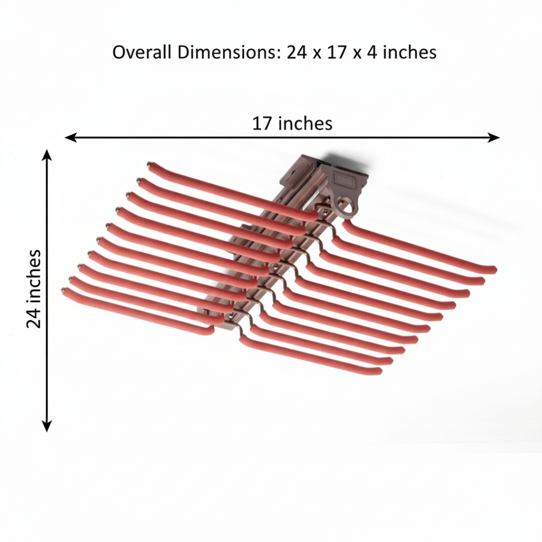 Memphis Double Line Trouser Rack (24x17x4 Inch)