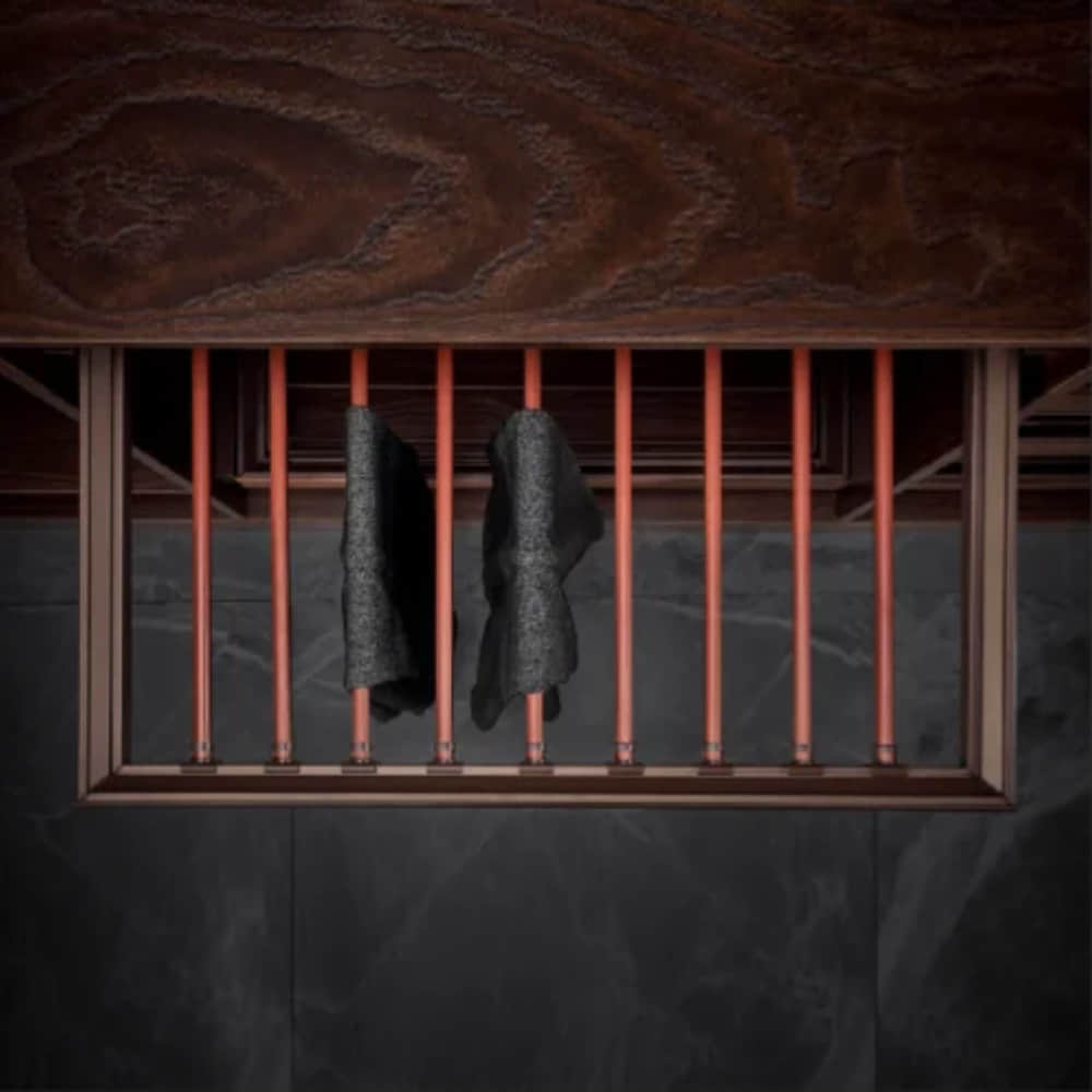 Bergen Pull Out Trousers Rack Clothes Organizers (35x18x2 Inch) - photo