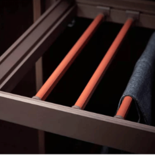 Bergen Pull Out Trousers Rack Clothes Organizers (35x18x2 Inch)