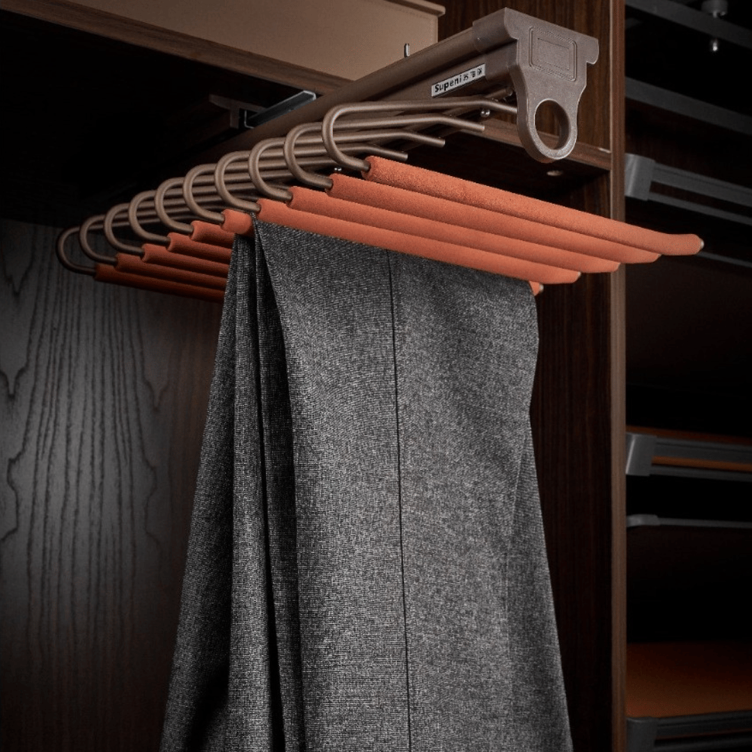 Pull-Out Trouser V Shape Trouser Rack (17x13x4 Inch)