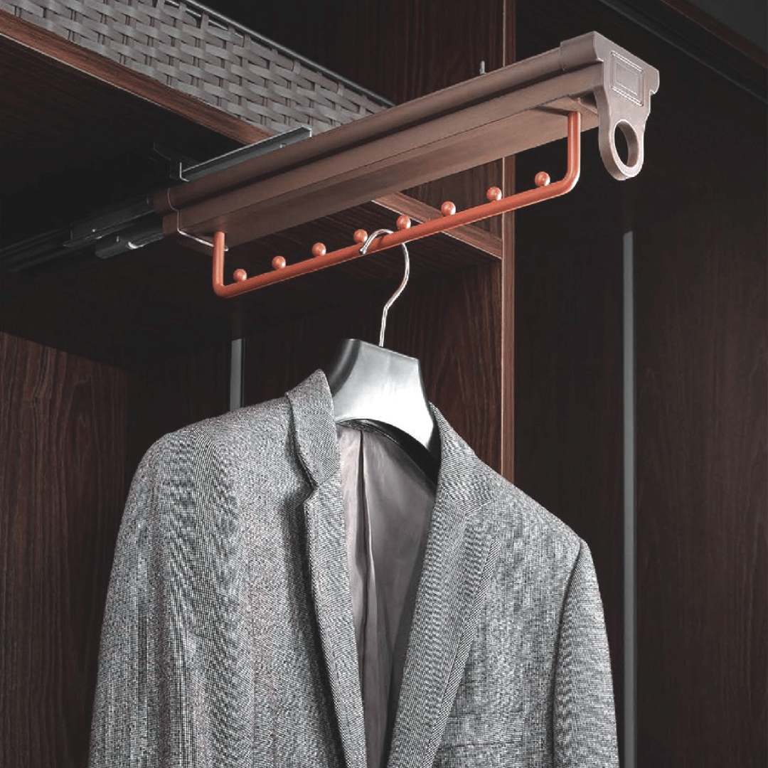 Top Mounted Pull Out Trouser Rack (17x4x4 Inch)