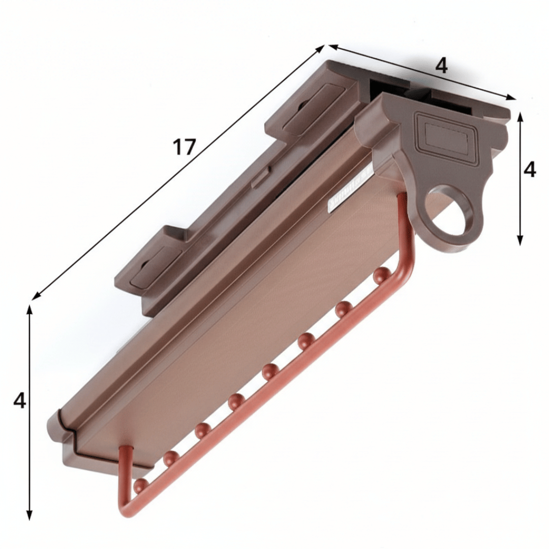 Top Mounted Pull Out Trouser Rack (17x4x4 Inch) - front_view