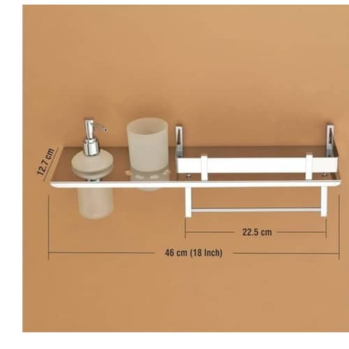 Stainless Steel 4 in 1 Multipurpose Bathroom Shelf