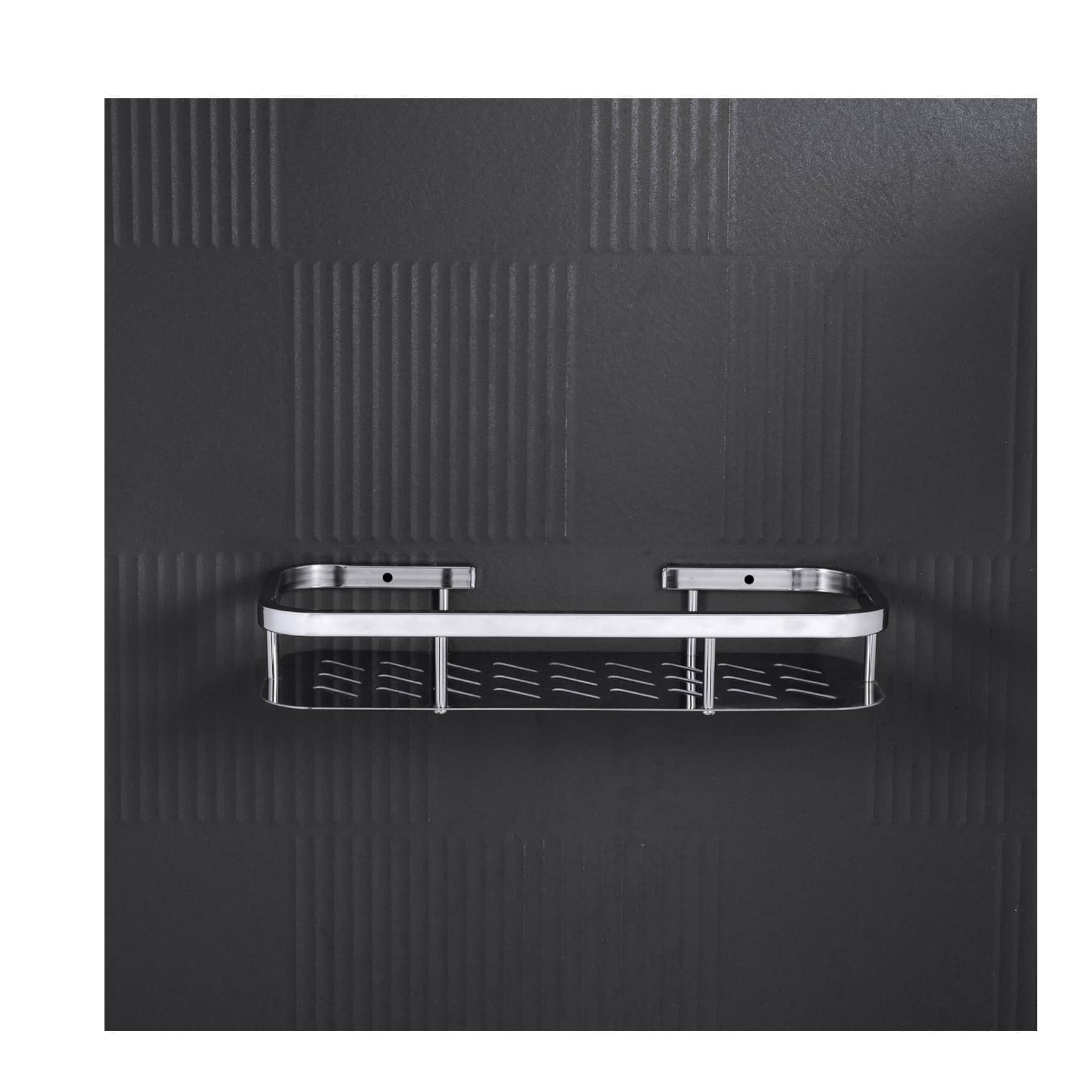 Bathroom Shelf and Rack Wall Mount (38x13x6 Cm) | Stainless Steel