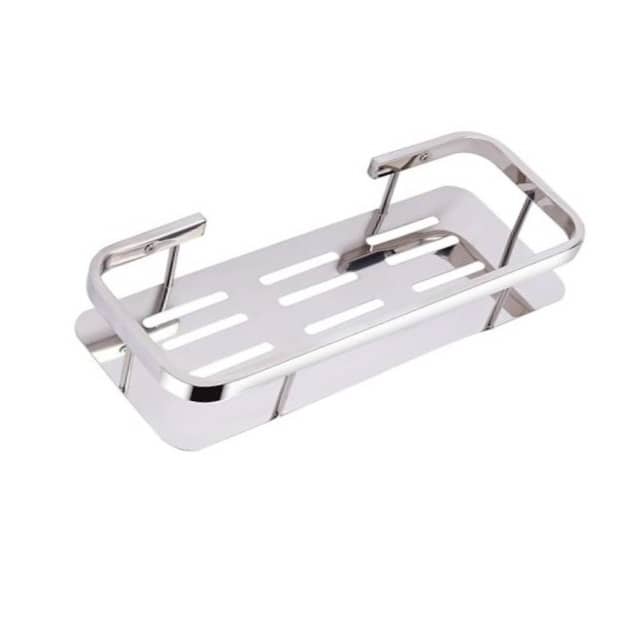 Bathroom Shelf and Rack Wall Mount (38x13x6 Cm) | Stainless Steel
