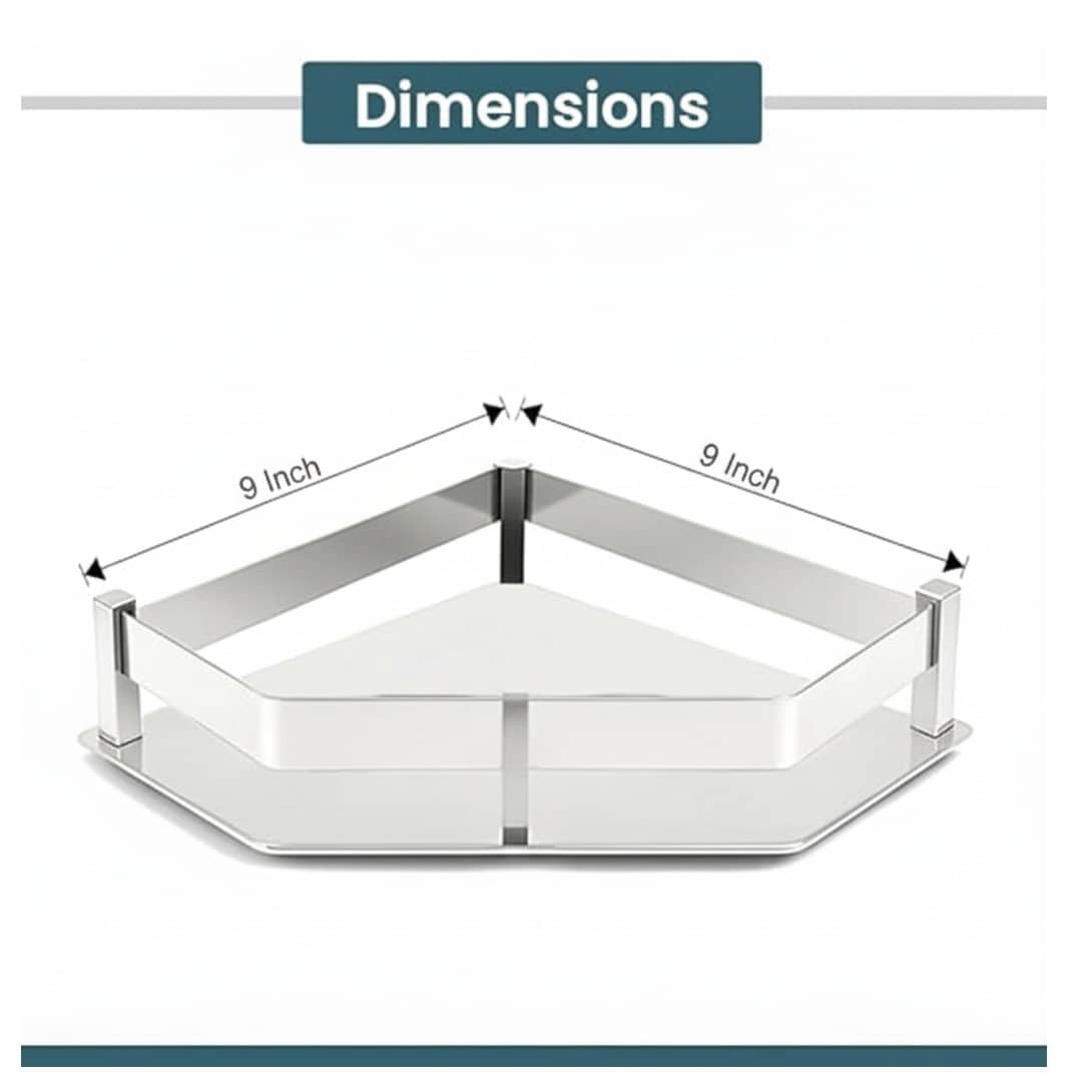 Modern Corner Shelf Stand (Diamond Shape) (30x30x5cm)