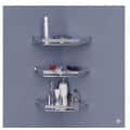 Modern Corner Shelf Stand (Diamond Shape) (30x30x5cm) - left_view