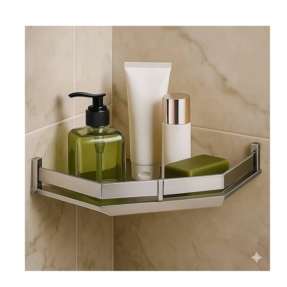 Modern Corner Shelf Stand (Diamond Shape) (30x30x5cm)