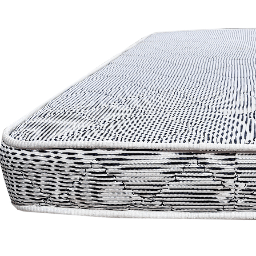 White Colour Spring Mattress - front_view