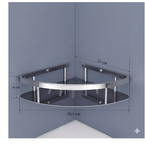 Stainless Steel Bathroom Corner Shelf for Wall Mount