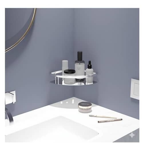 Stainless Steel Bathroom Corner Shelf for Wall Mount