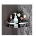 Stainless Steel Bathroom Corner Shelf for Wall Mount - left_view
