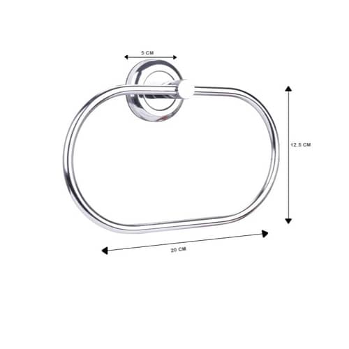 Modern Bathroom Towel Ring Holder (Oval)