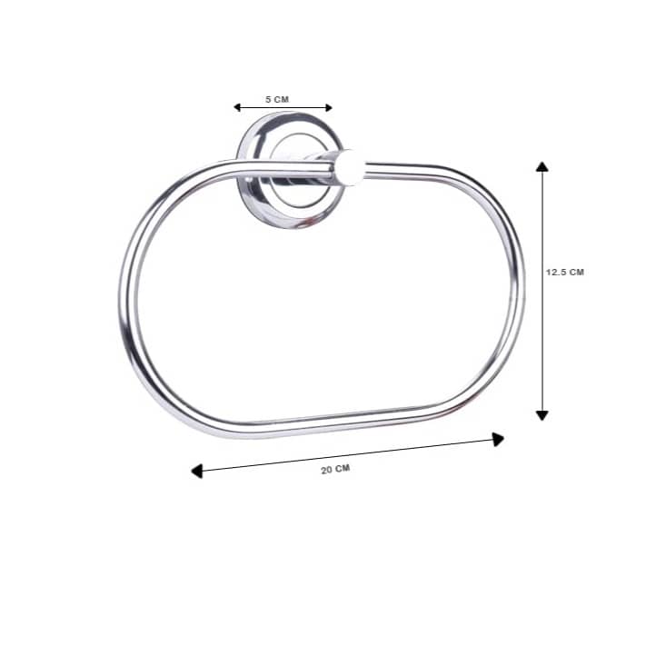 Modern Bathroom Towel Ring Holder (Oval)
