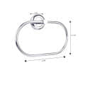 Modern Bathroom Towel Ring Holder (Oval) - top_view