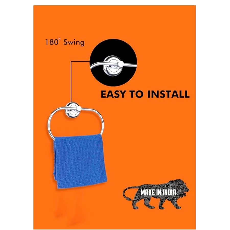 Modern Bathroom Towel Ring Holder (Oval)