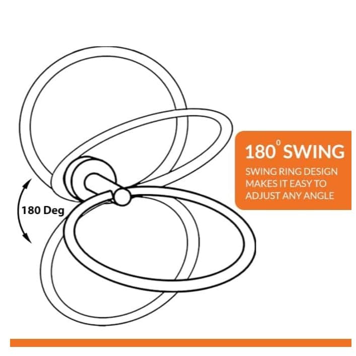 Modern Bathroom Towel Ring Holder (Oval) - right_view