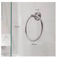 Stainless Steel Towel Ring for Bathroom/Wash Basin (Chrome Finish) - top_view