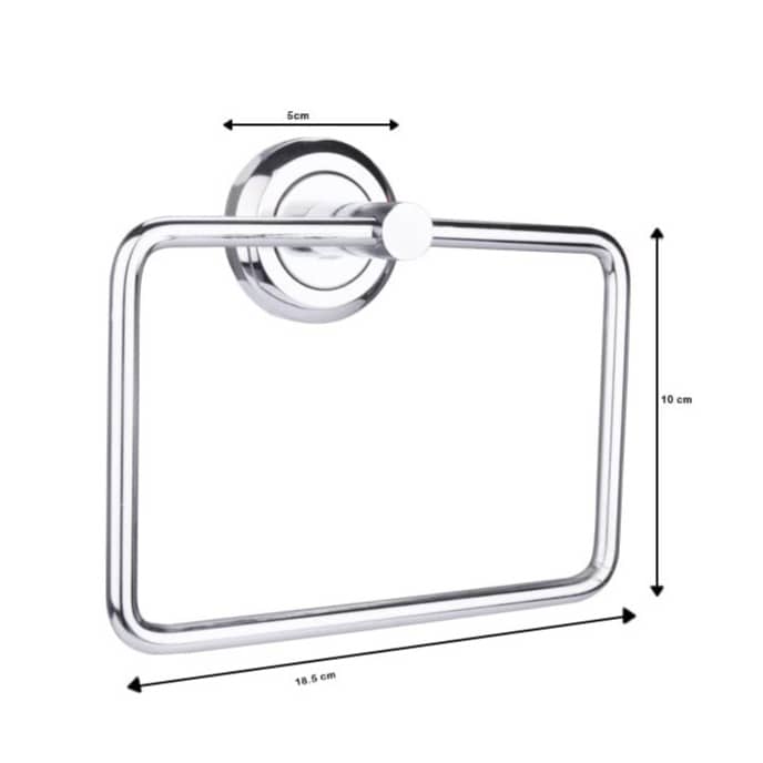 Stainless Steel Towel Ring/Napking Ring Square Shape (16x7")