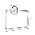 Stainless Steel Towel Ring/Napking Ring Square Shape (16x7") - front_view