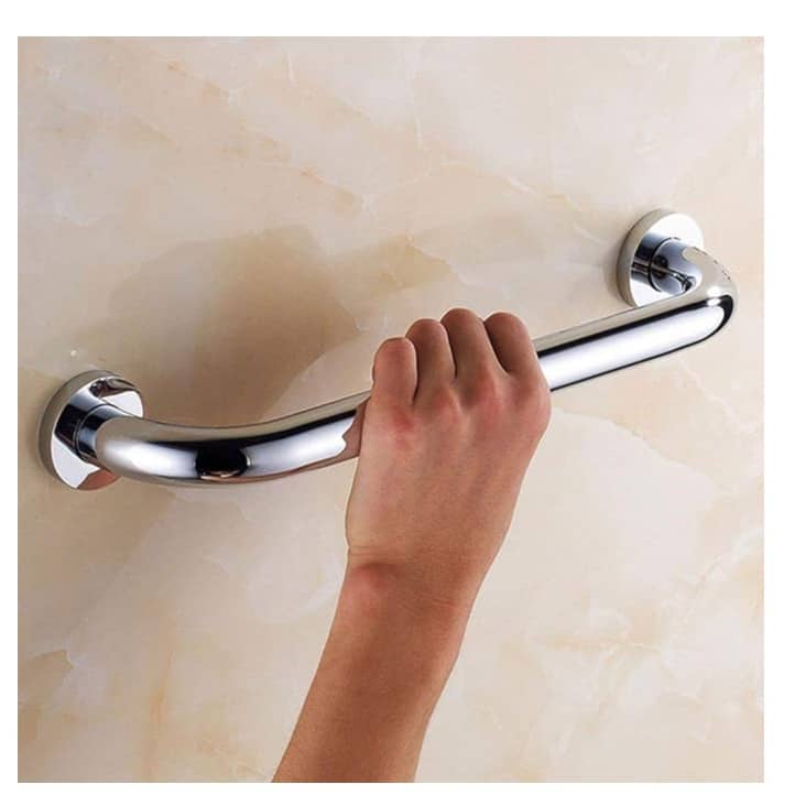 Heavy-Duty Stainless Steel Bathroom Grab Bar - (8inch)
