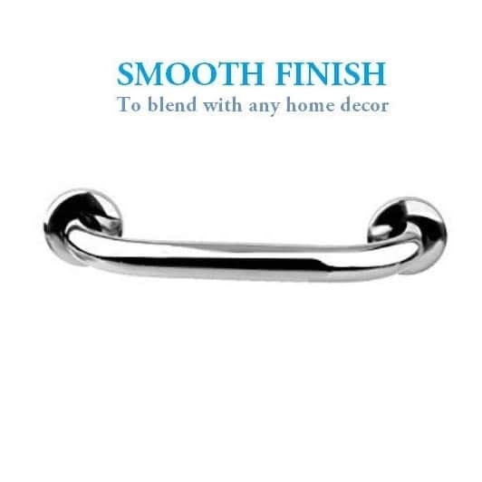 Heavy-Duty Stainless Steel Bathroom Grab Bar - (8inch) - right_view