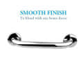 Heavy-Duty Stainless Steel Bathroom Grab Bar - (8inch) - right_view