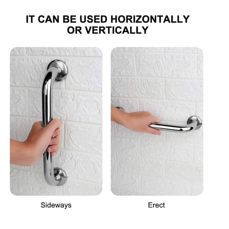 Heavy Duty Stainless Steel Grab Bar - (12 Inch)