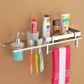 Stainless Steel 4 in 1 Multipurpose Bathroom Shelf - photo