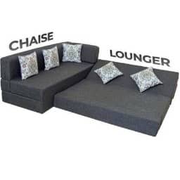 L Shaped 5 Seater Double Foam Fold Out Sofa Cum Bed