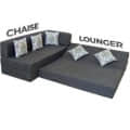 L Shaped 5 Seater Double Foam Fold Out Sofa Cum Bed - front_view