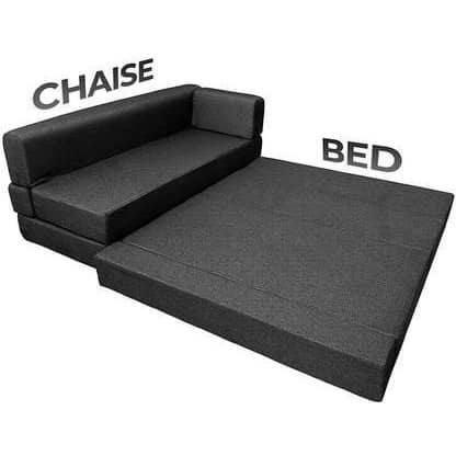 L Shaped 5 Seater Double Foam Fold Out Sofa Cum Bed