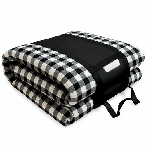 Premium Foldable Mattress for Floor, Portable Soft Foam Slim Mattress (Black, 72"X36"X1")