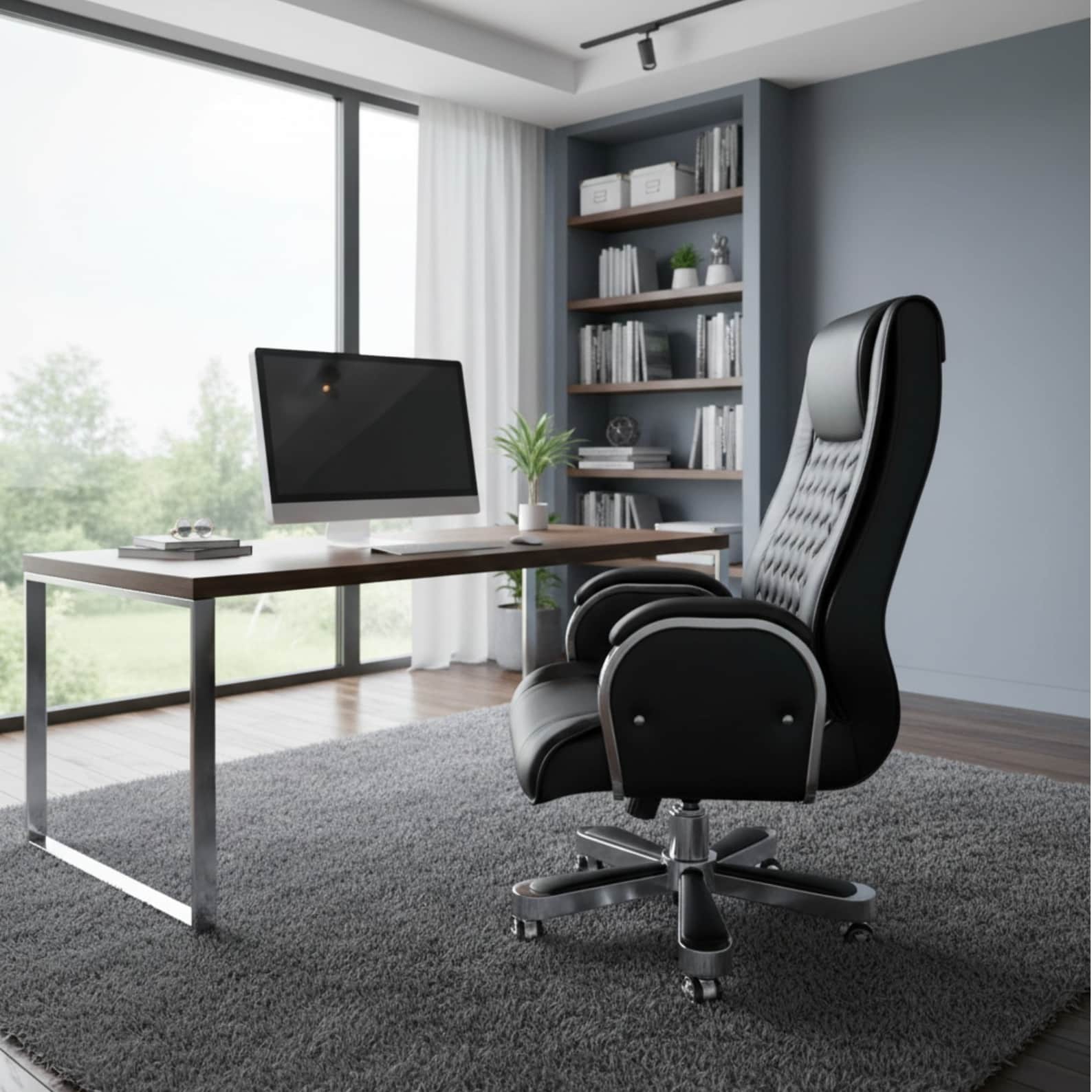 Belmont High Back Boss Office Chair - left_view