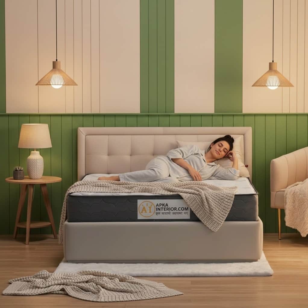 Single Size Pocket Spring Mattress with Memory Foam Layer | Medium Soft, Bouncy & Zero Partner Disturbance (72x36x6) - front_view
