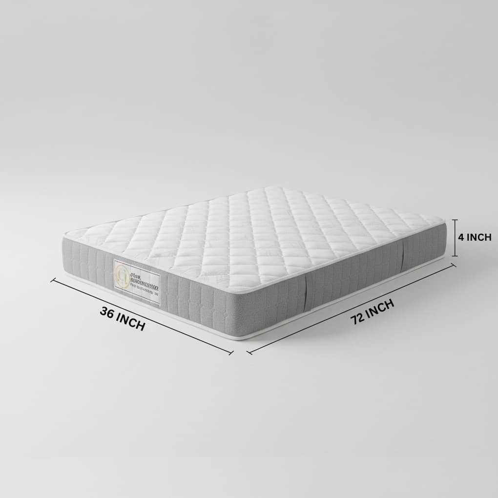 Apkainterior High Density Soft Bounce PU Foam Mattress (72x36x4) | Premium Comfort Single Bed Mattress with Enhanced Support & Plush Feel